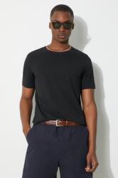 Paul Smith pamut póló fekete, férfi, sima, M1R-697PS-H00084 - fekete M