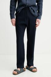 Barena Venezia gyapjú nadrág Camicia Mola férfi, sötétkék, chino, PAU5082.494 - sötétkék 54