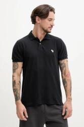 Abercrombie & Fitch poló fekete, férfi, sima, KI124-5182 - fekete XS