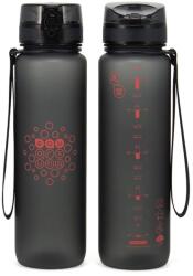 Ars Una BPA-mentes motivációs kulacs matt sötétszürke színátmenetes 1000 ml Dark Grey (56571332)