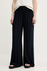 Superdry nadrág női, sötétkék, magas derekú széles, W7011181A-98T - sötétkék L