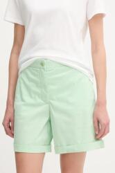 Tommy Hilfiger rövidnadrág női, zöld, sima, magas derekú, WW0WW42457 - zöld 38