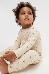 Liewood baba pamut nadrág Birk Printed Pyjamas Jumpsuit LW19856 - bézs 56 - answear - 13 990 Ft
