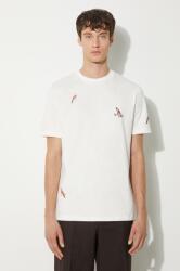 Paul Smith pamut póló fehér, férfi, nyomott mintás, M1R-919T-NP4322 - fehér XL