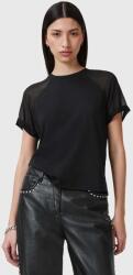AllSaints felső ANNIE fekete, női, sima, W005JC - fekete XS