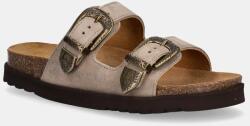 Scholl papucs velúrból IRVING bézs, női, F315942361 - bézs Női 40