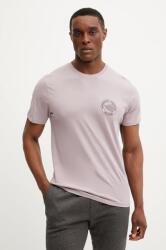 Rip Curl pamut póló DESTI ANIMALS rózsaszín, férfi, nyomott mintás, 0OHMTE - rózsaszín L