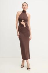 Bardot ruha NEVE barna, maxi, testhezálló, 59824DB - barna XL