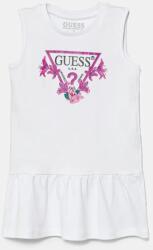 Guess gyerek pamutruha fehér, mini, egyenes, K4RK23 KA6W4 - fehér 96-104