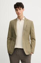 Hackett London blézer vászonkeverékből zöld, férfi, HM470595R - zöld 56