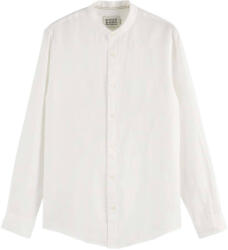 Scotch & Soda Cămaşă Linen Ls Stand Up Collar 179189 SC100 off white