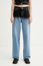Moschino Jeans pamut farmer közepes derékmagasságú, 0309 3719 - kék 28