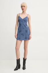 Zadig&Voltaire selyem ruha mini, harang alakú, WWDR02386 - kék M