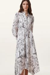 AllSaints vászon ruha SKYLAR MAXI fehér, midi, egyenes, W047DC - fehér 42