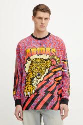 Adidas pamut hosszúujjú GRAPHIC LS TEE lila, mintás, JX1702 - lila L