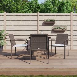 vidaXL Set mobilier de grădină cu perne, 5 piese, poliratan și oțel (3186938)