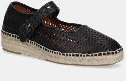 Billi Bi bőr espadrilles fekete, platformos, A28600 - fekete Női 37