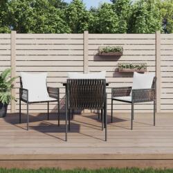 vidaXL Set mobilier de grădină cu perne, 5 piese, poliratan și oțel (3187050)