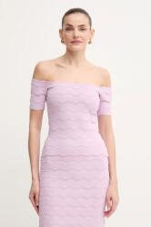 Herve Leger felső Lainey lila, női, sima, SCJ1513588 - lila S