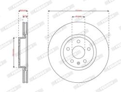 FERODO Disc frana FERODO DDF2702C (DDF2702C) - automobilus
