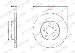 FERODO Disc frana FERODO DDF2574 (DDF2574) - automobilus