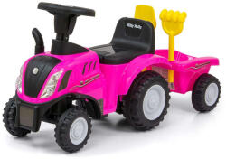 Bébitaxi NEW HOLLAND T7 TRAKTOR Milly Mally rózsaszín (5901761127676)