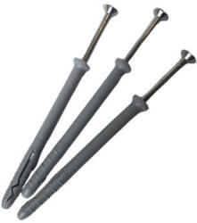  beütődűbel, beütőék, tipli polietilén rögzítő sima peremmel és fém csavarral SMK 8 x 80 mm ár/db