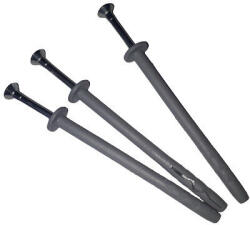  beütődűbel, beütőék, tipli polietilén rögzítő lapos peremmel és fém csavarral 6 x 60 mm ár/db