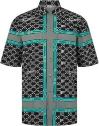 OFF WHITE Men's Monogram Stripe Shirt - Black Whit
