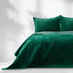 Restilo Cuvertură verde matlasată din catifea 170x210 cm Laila - AmeliaHome