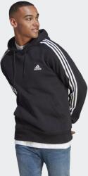 Adidas Essentials francia frottír 3 csíkos kapucnis pulóver L fehér|fekete