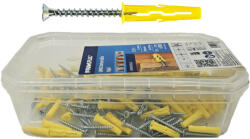 KOELNER 100 db 3, 5x30mm UNO szett univerzális tipli+ csavar R-S11-UNO-05+/12 (K-64704)