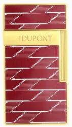 S.T. Dupont BQ Biggy Burgundy Monogram 1872 exkluzív szivargyújtó - Bordó és arany színű (025078B)