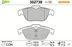 VALEO Set placute frana VALEO 302738 (302738)