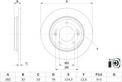 Bosch Disc frana BOSCH 0 986 479 G29 (0 986 479 G29) - fixbox