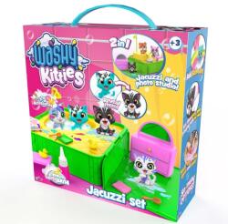 YuMe Washy Friends: Pisici de baie Color Reveal cu jacuzzi și accesorii (K02WFK05) Figurina