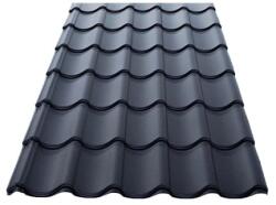 Kálló-fém KCS 350 mm-es cserepeslemez / 3100mm hosszúság / 0.5mm vastagság / RAL 9007 - alumínium ezüst - KÁLLÓ-fém