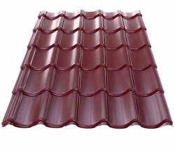 Kálló-fém KCS 350 mm-es cserepeslemez / 2100mm hosszúság / 0.5mm vastagság / RAL 3005 - bordó - KÁLLÓ-fém