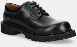 Common Projects bőr félcipő Chunky Derby fekete, férfi, 2451 - fekete Férfi 40