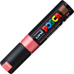 uni Marker UNI Posca PC-8K, varf tesit, 8.0mm, rosu metalizat