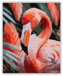  Flamingó Közeli Pillantás - számfestő készlet