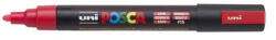 uni Dekormarker 1, 8-2, 5mm, Uni Posca PC-5M fluor piros (60979) - irodaszerpiac