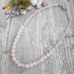 Kristály Jóga Shop Rózsakvarc 6 és 8 mm-es ásvány gyöngysor