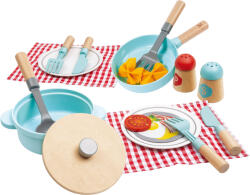 Hape Set de joaca ustensile pentru gatit si servire 21 piese (E3208A) Bucatarie copii