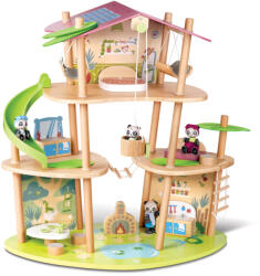 Hape Set de joaca din bambus - Casa Ursilor 25 piese (E3413A) Casuta papusi
