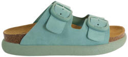 Scholl Chunky Noelle Din piele Sandale dama Anatomici Flatforme în Culoare Turcoaz F305851180 (F305851180)