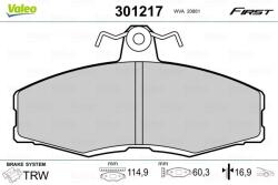 VALEO set placute frana, frana disc VALEO ESSENTIAL 301217 (301217)