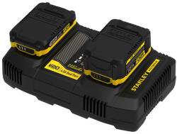 STANLEY FatMax 18 Volt-os két portos töltő (STANLEY-SFMCB24-QW)