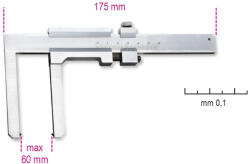 BETA 1650FD Tolómérő féktárcsához, rozsdamentes acélból, pontosság 0.1 mm (BETA 1650FD) (BETA-016500050)