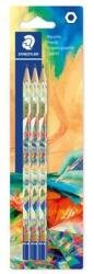 STAEDTLER Grafitceruza készlet, HB, hatszögletű, STAEDTLER "170 BK3-2", Multiverzum (3 db) (TS170BK3E22)
